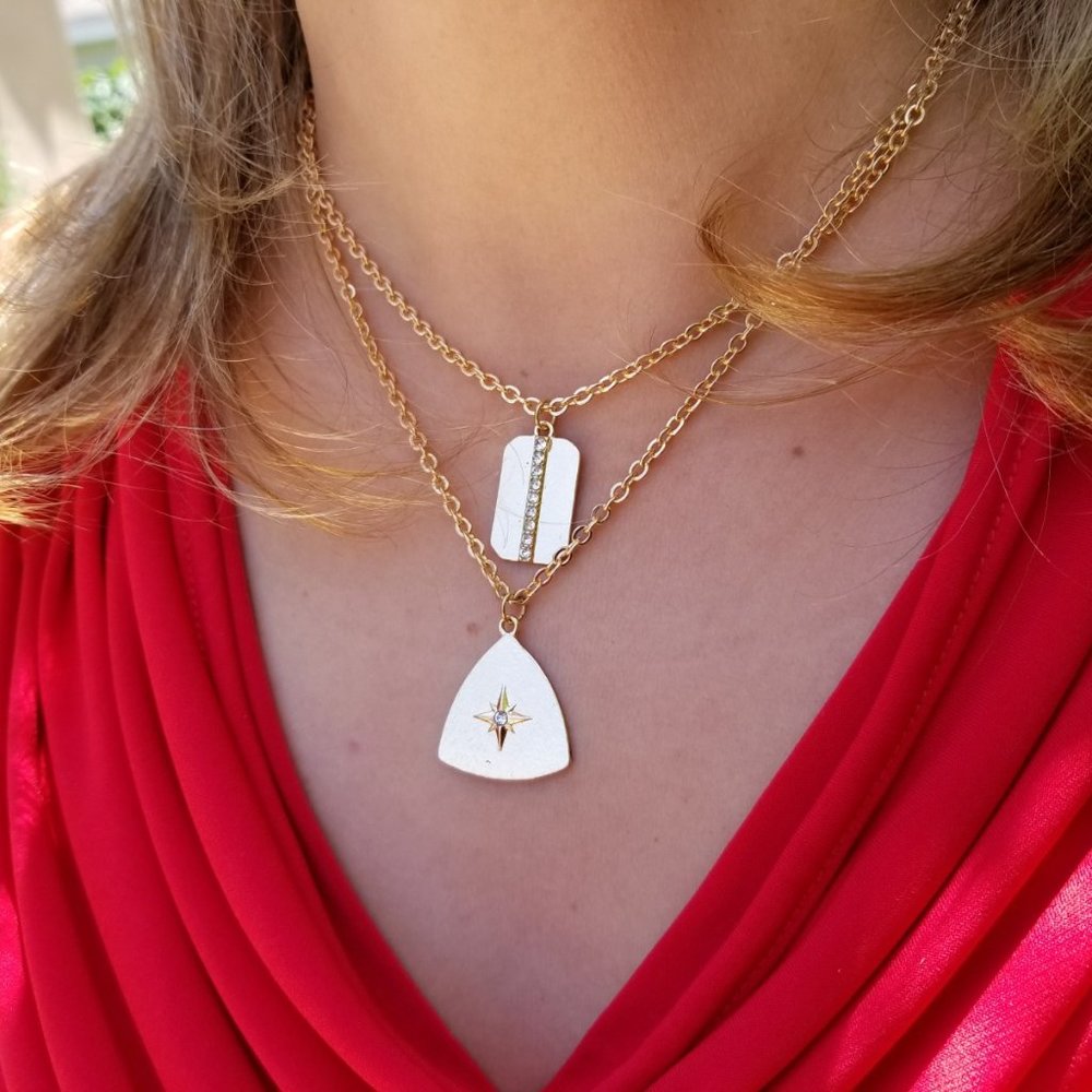 Go above and beyod Layered Necklace+ Free Nail Art